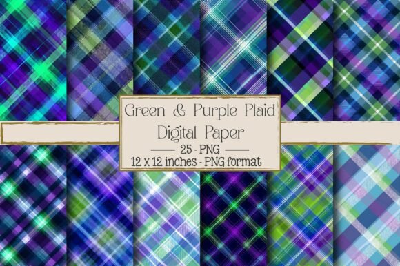 Blue, Green Purple Plaid: Creative Possibilities in 25 Designs