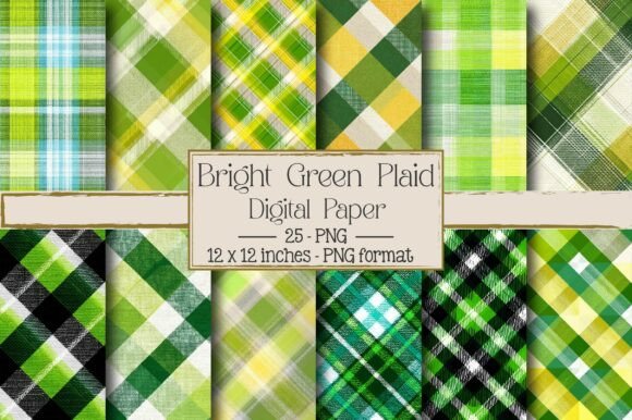 Bright Green Diagonal Plaid: A Vibrant Design for Creative Projects