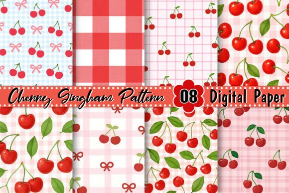 Coquette Cherry Gingham Pattern: A Timeless Design for Modern Creativity
