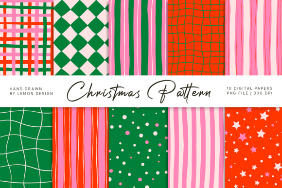 Enhance Holiday Designs with a Christmas Seamless Pattern PNG Bundle