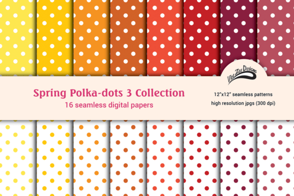 Enhance Your Creative Projects with the Polka Dot Digital Paper Bundle Pack