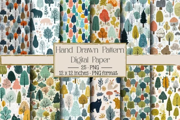 Hand Drawn Seamless Pattern – Creative Uses for Designers and Creators