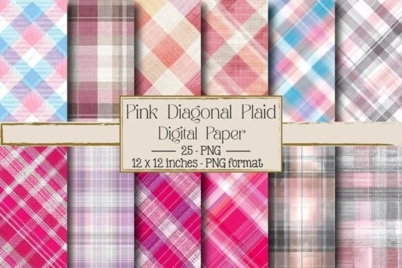 Pink Diagonal Plaid: A Versatile Design Trend for Modern Creators and Businesses