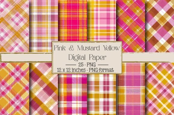 Pink Mustard Yellow Plaid: A Versatile Design for Creative Projects