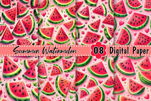 Summer Watermelon Pattern: A Fresh Design Element