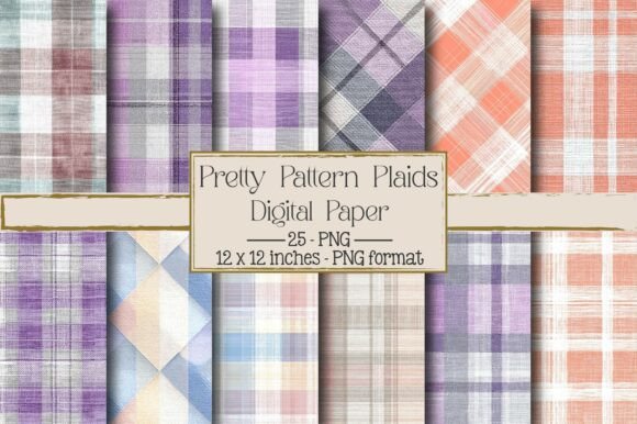 Unlock Creative Possibilities with Pretty Pattern Plaids – 25 Unique PNG Files for Design Enthusiasts