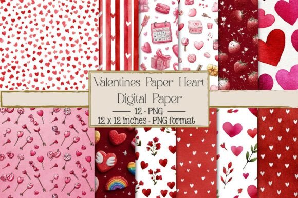 Valentine Pattern Valentines Paper Heart
